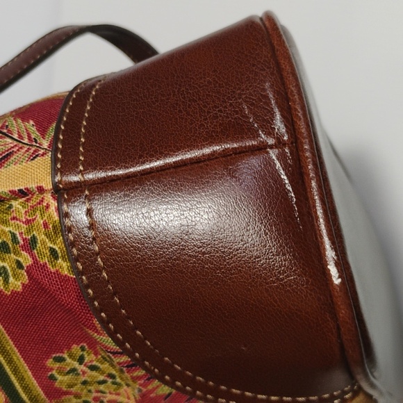 Relic Vintage Monkey Tapestry Bamboo Wood Handles Crossbody - Picture 11 of 11